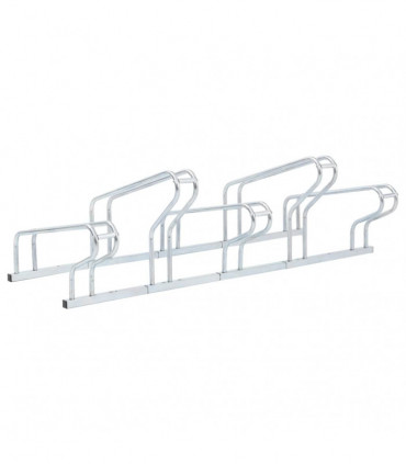 vidaXL Bicycle Stand for 5 Bikes Floor Freestanding Galvanised Steel