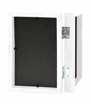 vidaXL Bifold Photo Frame Collage White 2x