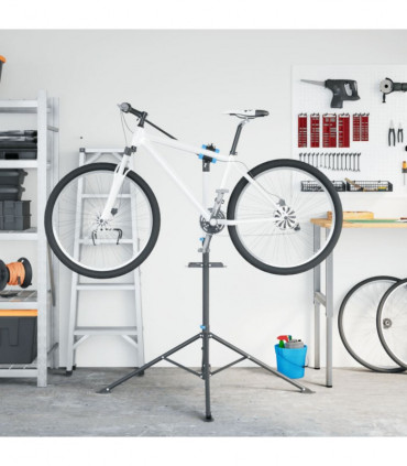vidaXL Bike Repair Stand Foldable Adjustable 108-188 cm Blue Steel