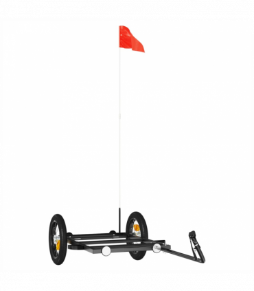 vidaXL Bike Trailer Black 122x53x28 cm Iron