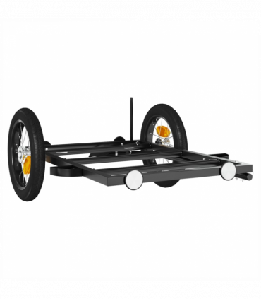 vidaXL Bike Trailer Black 122x53x28 cm Iron