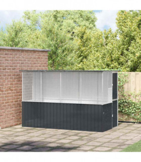vidaXL Bird Cage Anthracite 154 x 307 x 200 cm Galvanised steel