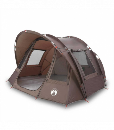 vidaXL Fishing Tent 2-Person Brown Waterproof