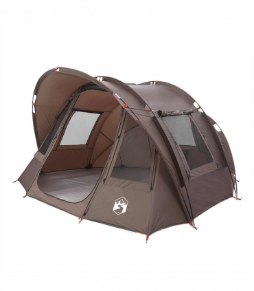 vidaXL Fishing Tent 2-Person Brown Waterproof