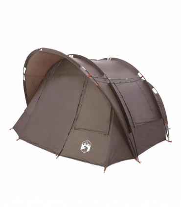 vidaXL Fishing Tent 2-Person Brown Waterproof