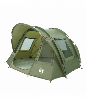 vidaXL Fishing Tent 2-Person Olive Green Waterproof