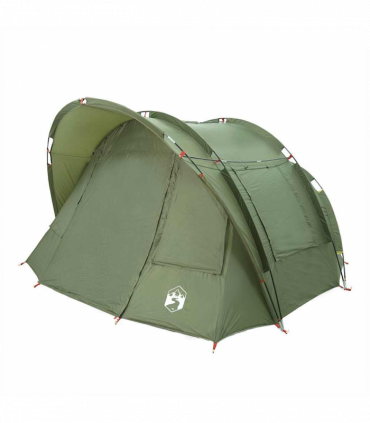 vidaXL Fishing Tent 2-Person Olive Green Waterproof