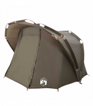 vidaXL Fishing Tent 4-Person Brown Waterproof
