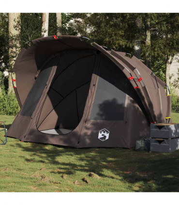 vidaXL Fishing Tent 5-Person Brown Waterproof