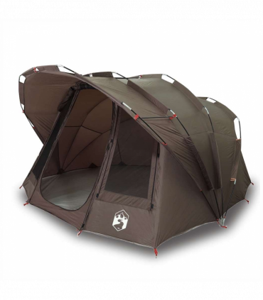vidaXL Fishing Tent 5-Person Brown Waterproof