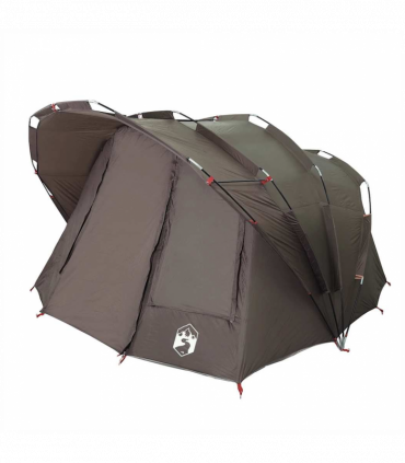 vidaXL Fishing Tent 5-Person Brown Waterproof