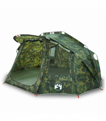 vidaXL Fishing Tent 5-Person Camouflage Waterproof