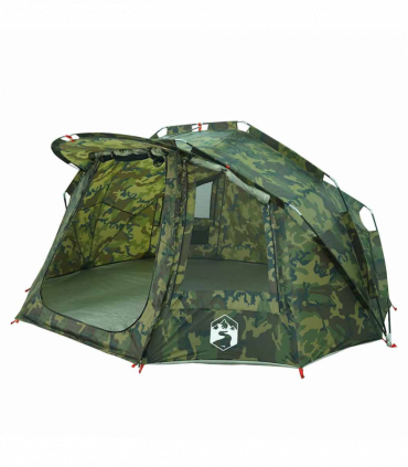 vidaXL Fishing Tent 5-Person Camouflage Waterproof