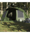 vidaXL Fishing Tent 5-Person Olive Green Waterproof