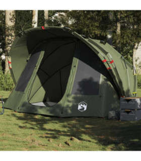 vidaXL Fishing Tent 5-Person Olive Green Waterproof