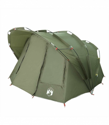 vidaXL Fishing Tent 5-Person Olive Green Waterproof