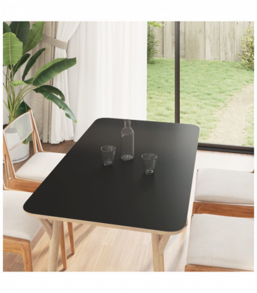 vidaXL Furniture Sticker Self-Adhesive Matte Black 90x500 cm PVC