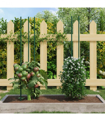 vidaXL Garden Plant Stakes 30 pcs Green 115 cm Steel