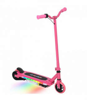 AIYAPLAY Electric Scooter for Ages 6-14, with Colourful Light, Pink