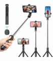 Bluetooth Selfie Tripod Telescopic Stick Remote Monopod Extendable Phone Holder