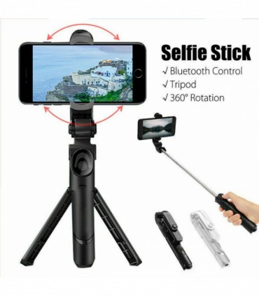Bluetooth Selfie Tripod Telescopic Stick Remote Monopod Extendable Phone Holder