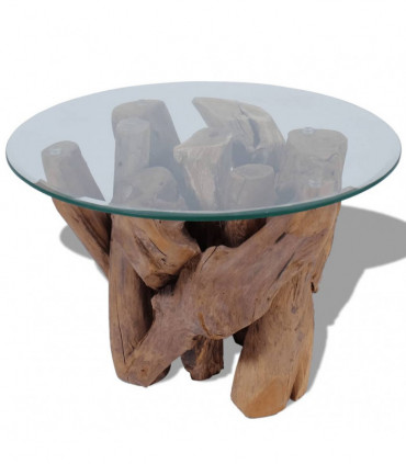 Coffee Table Solid Teak Driftwood 60 cm