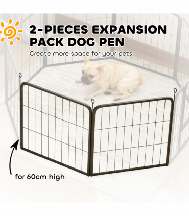Foldable Steel Pet Enclosure - Secure Space for Pets - Versatile Design