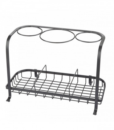 Freestanding Hair Dryer & Straighteners Holder Storage Stand Cable Tidy in Graphite