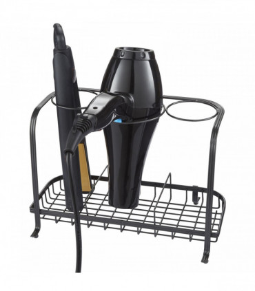 Freestanding Hair Dryer & Straighteners Holder Storage Stand Cable Tidy in Graphite