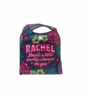 Pre-personalised Pack-Away Sparkle Shopper Bag - Rachel