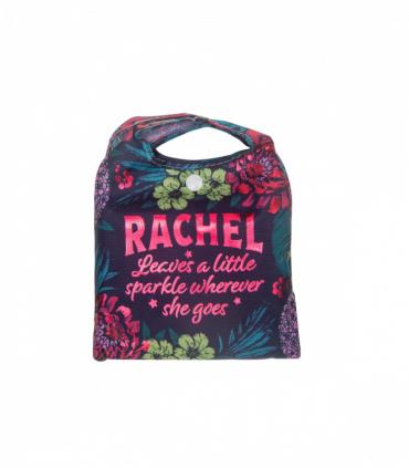 Pre-personalised Pack-Away Sparkle Shopper Bag - Rachel