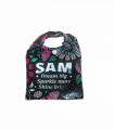 Pre-personalised Pack-Away Sparkle Shopper Bag - Sam