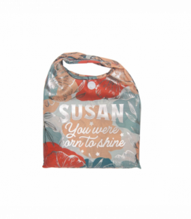 Pre-personalised Pack-Away Sparkle Shopper Bag - Susan