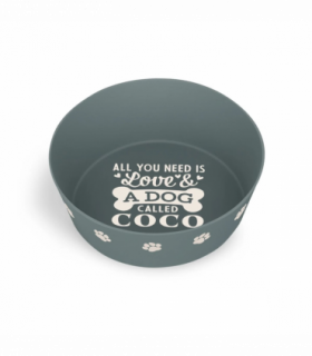 Pre-personalised Recycled Dog Bowl - Coco