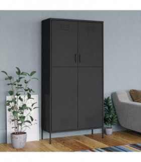 Wardrobe Anthracite 90x50x180 cm Steel