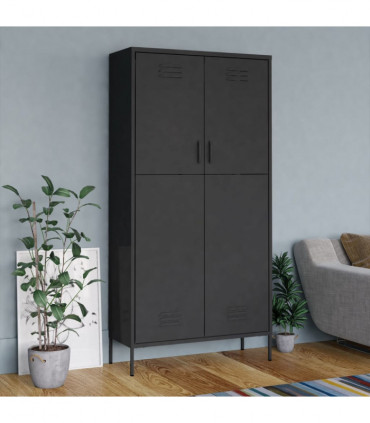 Wardrobe Anthracite 90x50x180 cm Steel