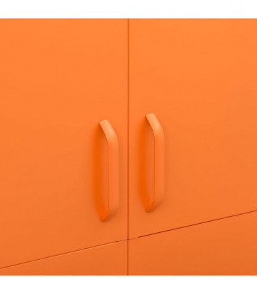 Wardrobe Orange 90x50x180 cm Steel