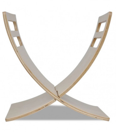 Wooden Magazine Rack Floor Standing Natural