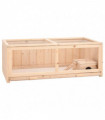 vidaXL Hamster Cage 104x52x38 cm Solid Wood Fir