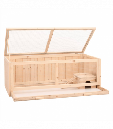 vidaXL Hamster Cage 104x52x38 cm Solid Wood Fir