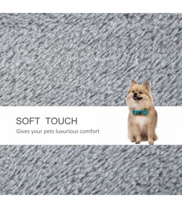 PawHut Pet Stairs with 4-step Stair, Scratching Posts, Platforms, Toy Ball