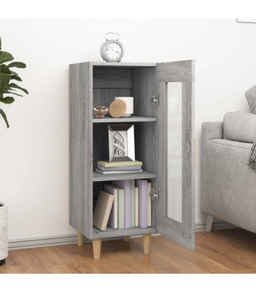 Sideboard Grey Sonoma 34.5x34x90 cm Engineered Wood