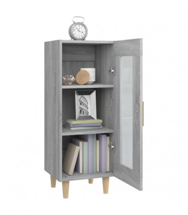 Sideboard Grey Sonoma 34.5x34x90 cm Engineered Wood