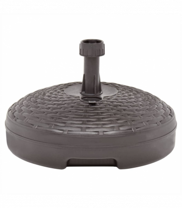 vidaXL Umbrella Base Sand/Water Filled 20 L Brown Plastic Rattan