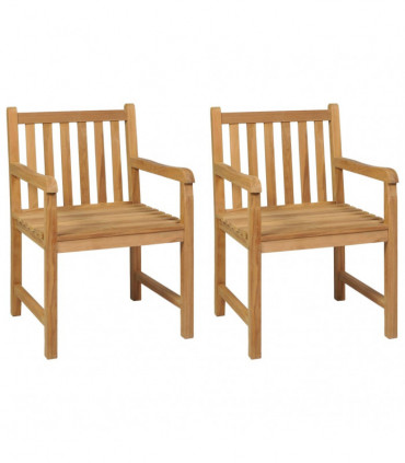 vidaXL 3 Piece Garden Dining Set Solid Teak Wood