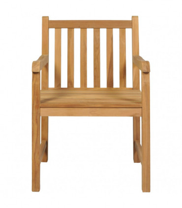 vidaXL 3 Piece Garden Dining Set Solid Teak Wood