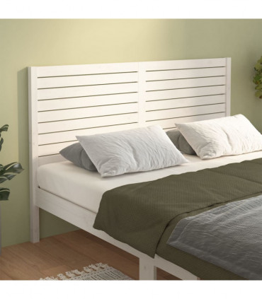 vidaXL Bed Headboard White 166x4x100 cm Solid Wood Pine