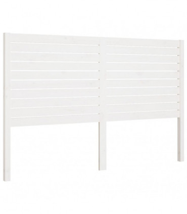 vidaXL Bed Headboard White 166x4x100 cm Solid Wood Pine
