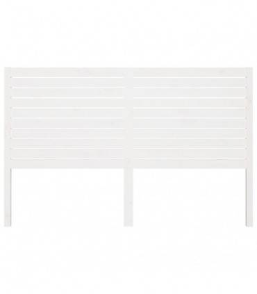 vidaXL Bed Headboard White 166x4x100 cm Solid Wood Pine