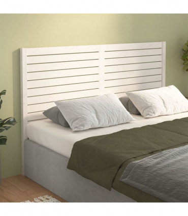 vidaXL Bed Headboard White 166x4x100 cm Solid Wood Pine